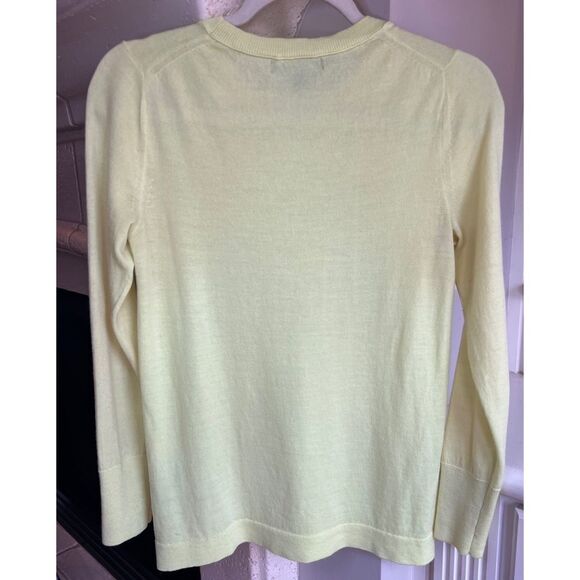 Banana Republic women’s long sleeve fluorescent yellow pull over sweater Sz S - Picture 2 of 7